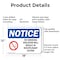 Signmission No Smoking Violation Disciplinary Action OSHA Notice Sign, Aluminum, 18in W x 12in L, 2PK OS-2PACK-NS-A-1218-L-16189 - alternate 3